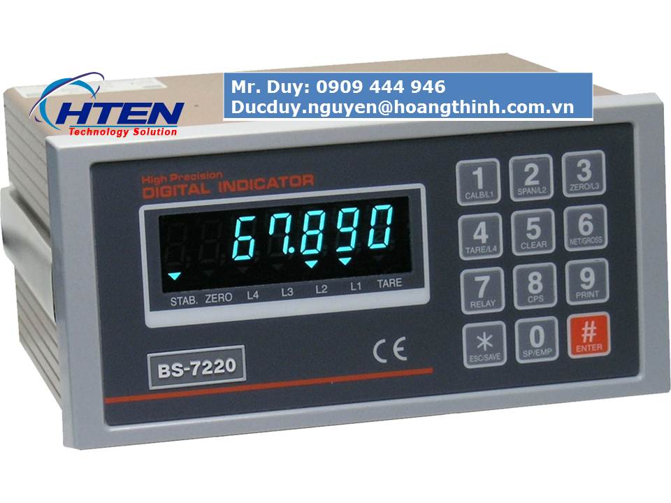 Bộ hiển thị cân BS-7220 BONGSHIN uy tín tại Tp. Hồ Chí Minh